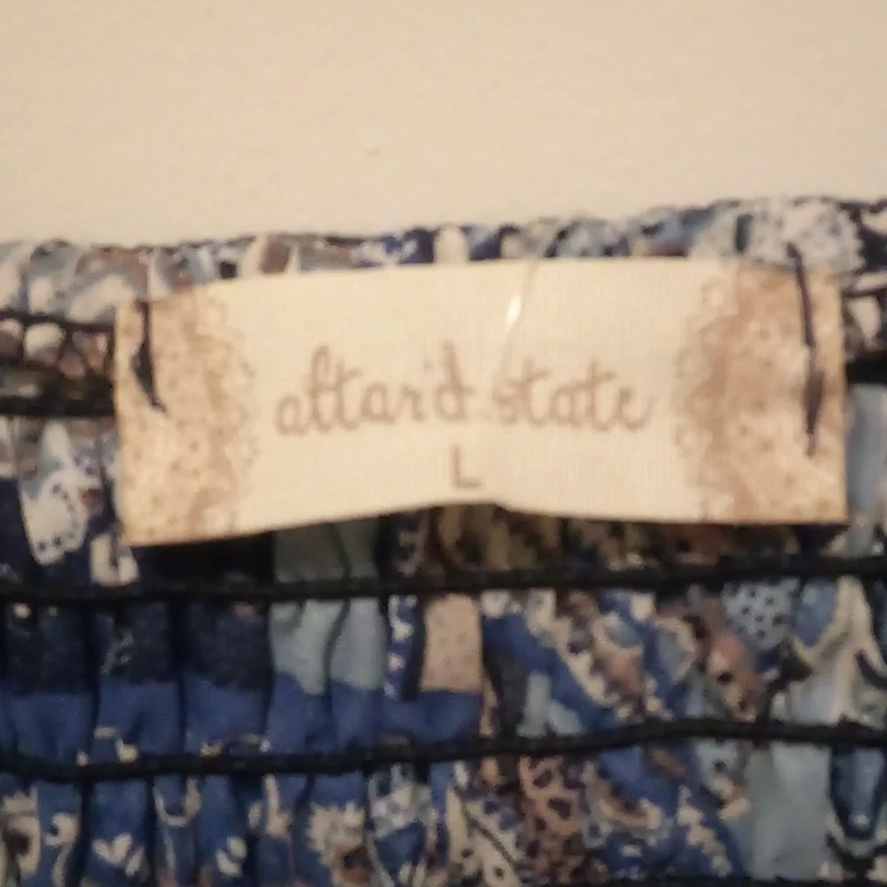 NWT - Altar'd State Sleeveless Summer Blue Floral Dress - Size L - Picture 8 of 10